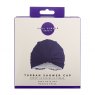 Full Circle Beauty Turban Shower Cap Navy