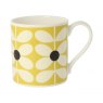 Orla Kiely Orla Kiely Striped Flower Yellow Mug 300ml