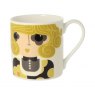 Orla Kiely Orla Kiely Striped Flower Yellow Mug 300ml