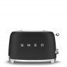 SMEG 50's Style 2 Slice, 2 Slot Toaster - Matte Black