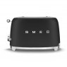 SMEG 50's Style 2 Slice, 2 Slot Toaster - Matte Black