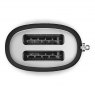 Smeg SMEG 50's Style 2 Slice, 2 Slot Toaster - Matte Black