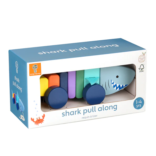 Orange Tree Toys Shark Pull Along