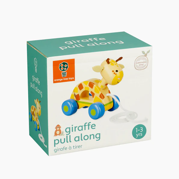 Orange Tree Giraffe Pull Along