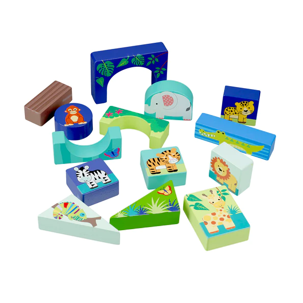 Orange Tree Jungle Animal Block Puzzle