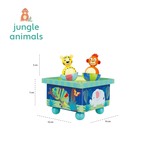 Orange Tree Toys Jungle Animal Musical Box