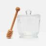 Joules Bees Glass Honeypot & Wooden Drizzler Set