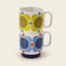 Orla Kiely Set of 2 Atomic Flower Sky/Sunflower Mugs