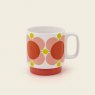 Orla Kiely Set of 4 Stacking Mugs Atomic Flower