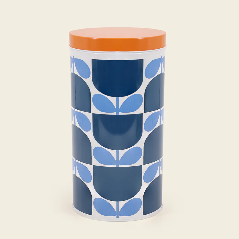 Orla Kiely Set of 3 Nesting Canister Tins Block Flower