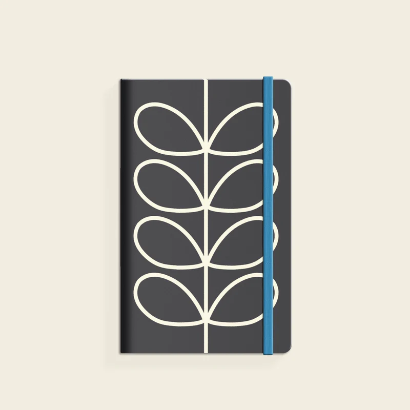 Orla Kiely A5 Notebook Linear Stem Slate