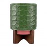 Orla Kiely Ceramic Plant Pot - stem/fern