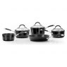 Stellar Forged 5PC Saucepan Non-stick Black