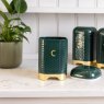 Lovello Hunter Green Coffee Canister