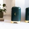 Lovello Hunter Green Coffee Canister