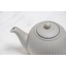 London Pottery Globe Textured Teapot with Strainer, 4-Cup, Grey