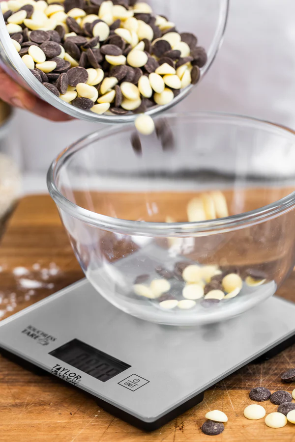 Taylor Pro Compact Digital Kitchen Scales with Touchless Tare in Gift Box, Glass / Plastic - Silver