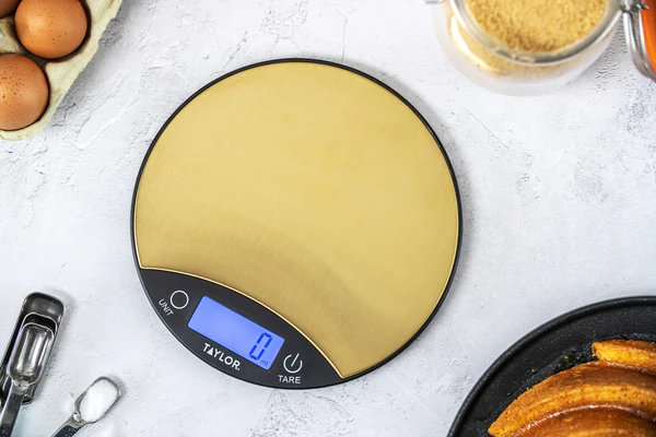 Taylor Pro Digital Dual 5Kg Kitchen Scales - Black & Brass