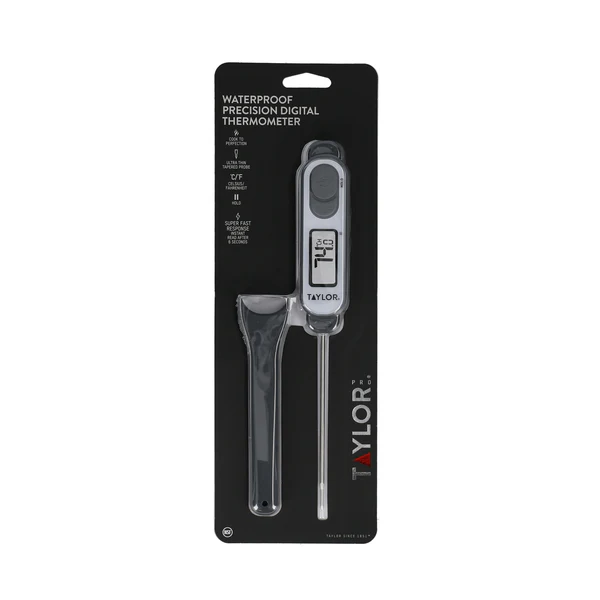 Taylor Pro Ultra-Fast Waterproof Meat Thermometer Probe, Plastic / Stainless Steel