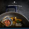MasterClass Shallow 4 Litre Casserole Dish with Lid - Metallic Blue