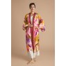 Powder Orchid Kimono Gown Mustard