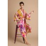 Powder Orchid Kimono Gown Mustard