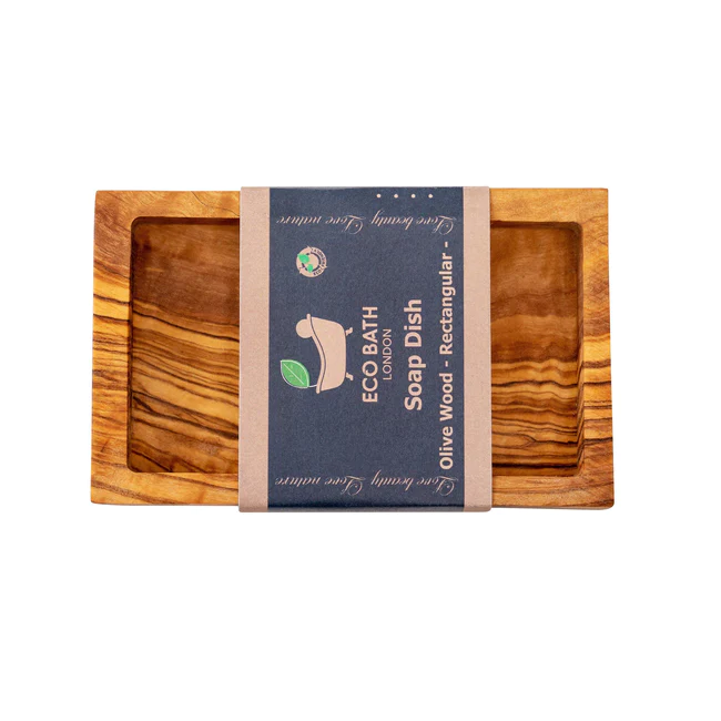 Eco Bath Olive Wood Soap Dish Rectangular