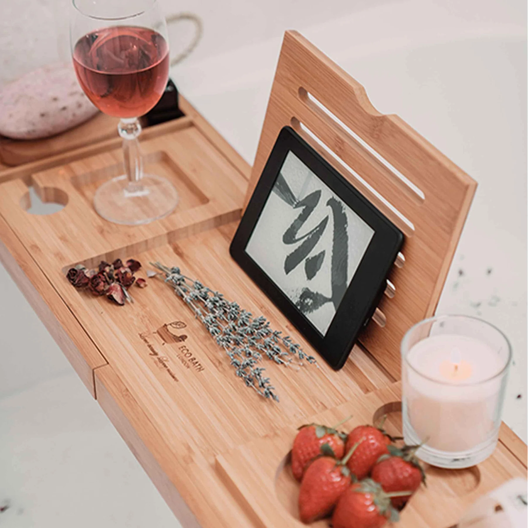 Luxury Bamboo Bath Tray