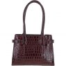 Ashwood Two Section Leather Tote Bag Bordeaux