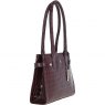 Ashwood Two Section Leather Tote Bag Bordeaux