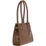 Ashwood Two Section Leather Tote Bag Tan