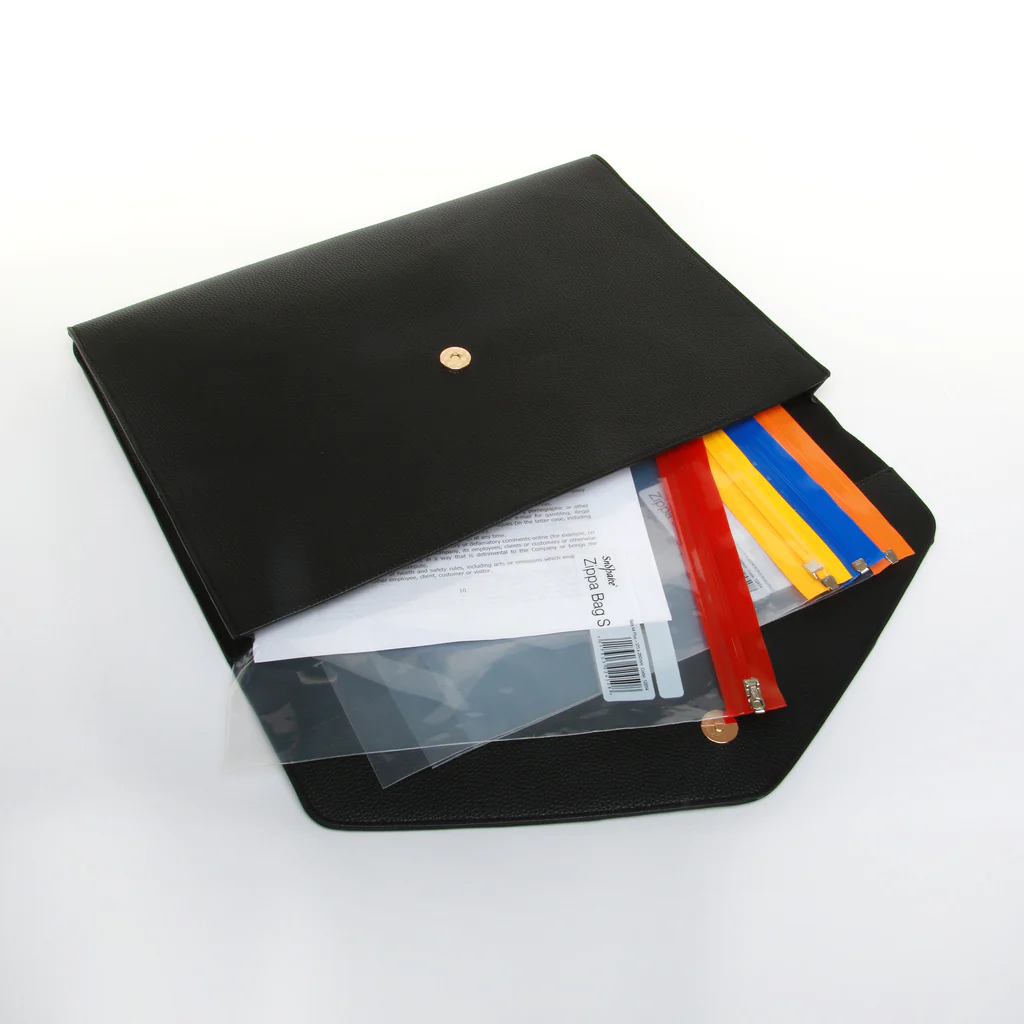 Alice Wheeler London Black Eaton Laptop / Document Holder