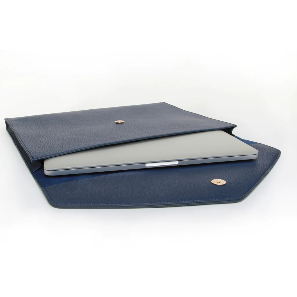 Alice Wheeler London Navy Eaton Laptop / Document Holder