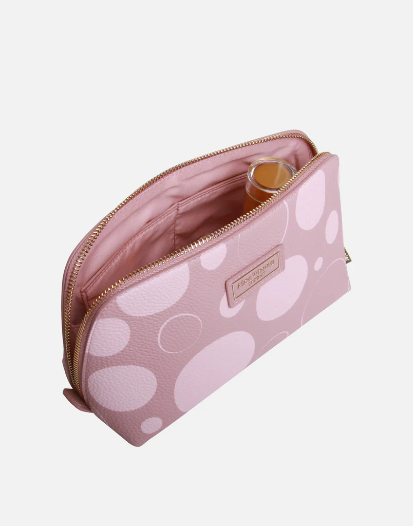 Alice Wheeler London Pink Spot Beauty Case / Make Up Bag Medium