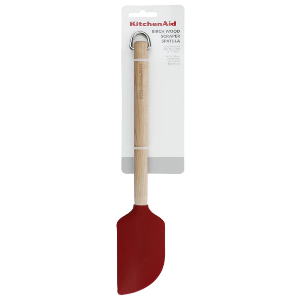 KitchenAid Birchwood Scraper Spatula - Empire Red