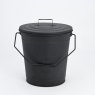 Inglenook Metal Bucket with Lid – Black