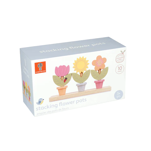 Orange Tree Toys Stacking Flower Pots