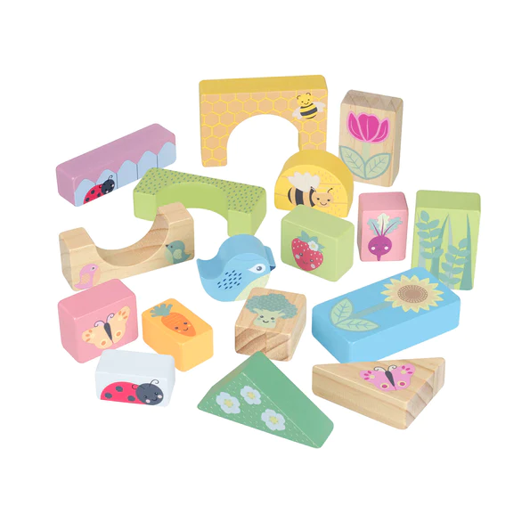 Orange Tree Toys Spring Garden Block Puzzle