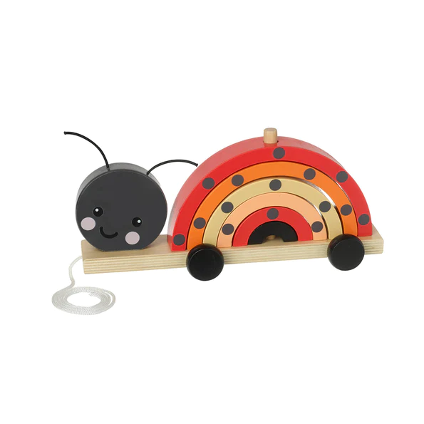 Orange Tree Toys Ladybird Stacking Pull Along