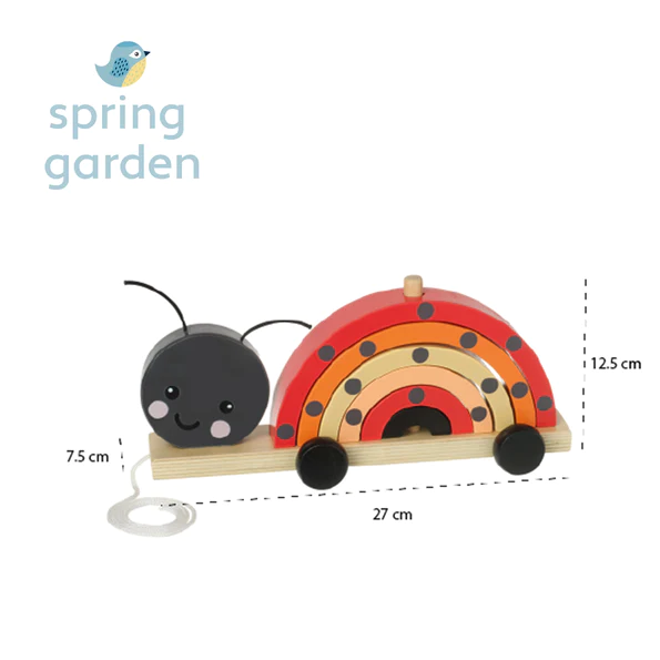 Orange Tree Toys Ladybird Stacking Pull Along