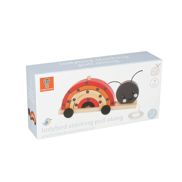 Orange Tree Toys Ladybird Stacking Pull Along