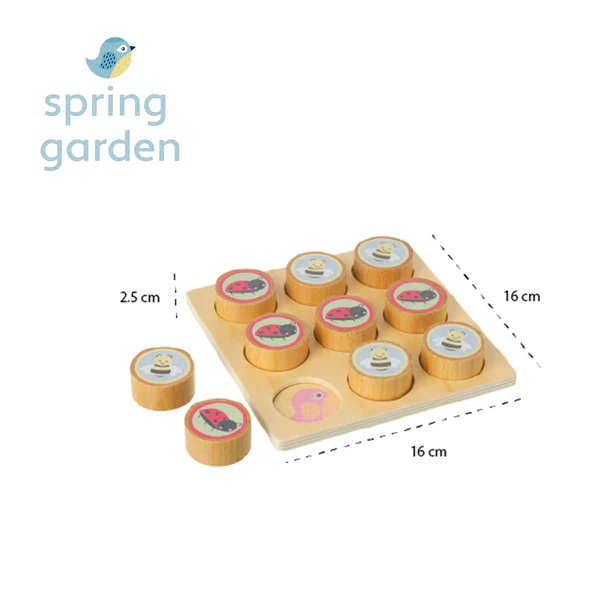 Orange Tree Toys Spring Garden Tic Tac Toe