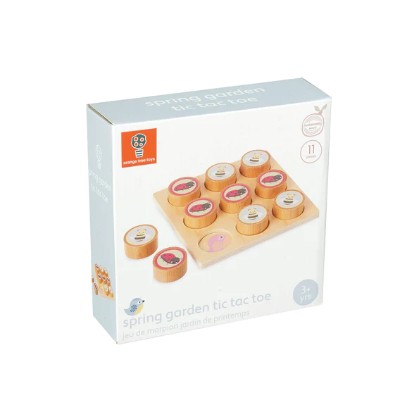 Orange Tree Toys Spring Garden Tic Tac Toe