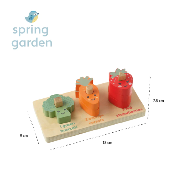 Orange Tree Toys Spring Garden Counting Veggies