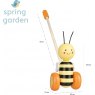 Orange Tree Toys Honey Bee Push Along