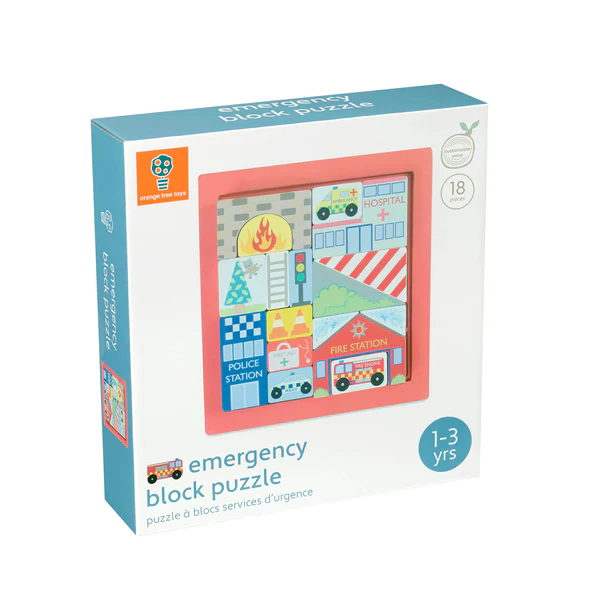 Orange Tree Toys Emergency Block Puzzle