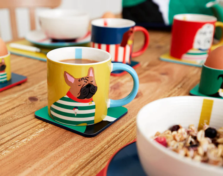 Joules Brightside Pug Cuppa Mug