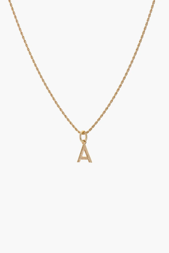 Tutti & Co Initial Charm Gold