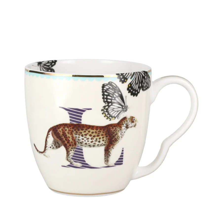 Yvonne Ellen Alphabet Mug L for Leopard