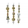 Glass Hanger Decorations -  Shiny Mix Light Gold/Colours